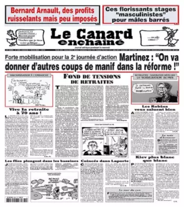 Le Canard Enchaîné N°5334 Du 1er Février 2023