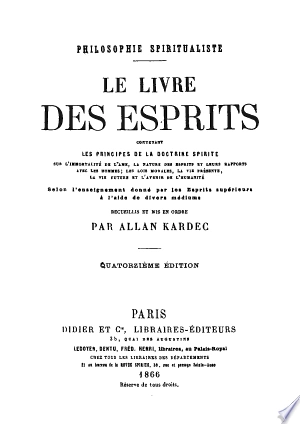 Le livre des esprits