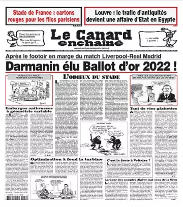 Le Canard Enchaîné N°5299 Du 1er Juin 2022