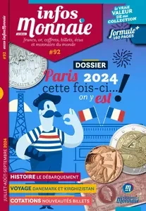 Infos Monnaie N.92 - Juillet-Août-Septembre 2024